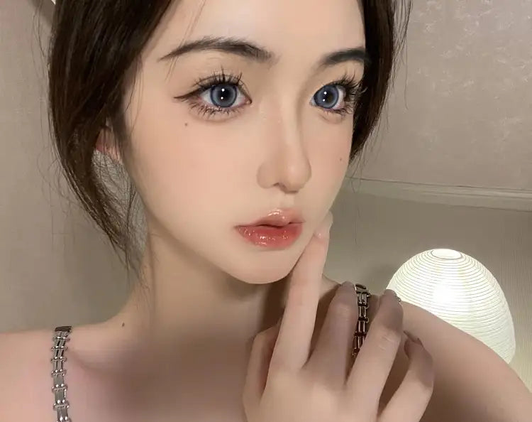 14.2 Woolilens【半年抛】梦幻通透蓝 不对眼高光设计 R2097-3
