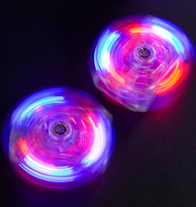 Transparent LED Spinning Lighter
