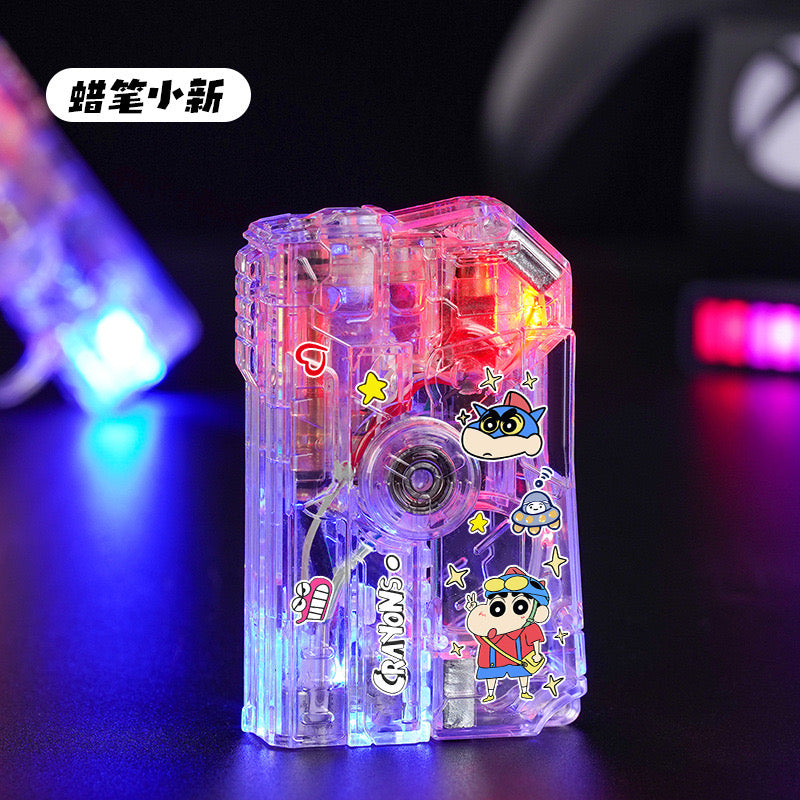 Transparent LED Spinning Lighter