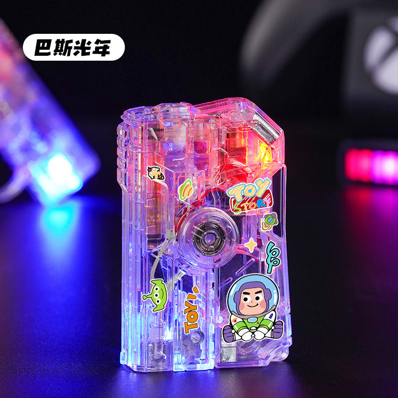 Transparent LED Spinning Lighter